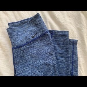 Nike Dri-Fit Blue Striped Leggings